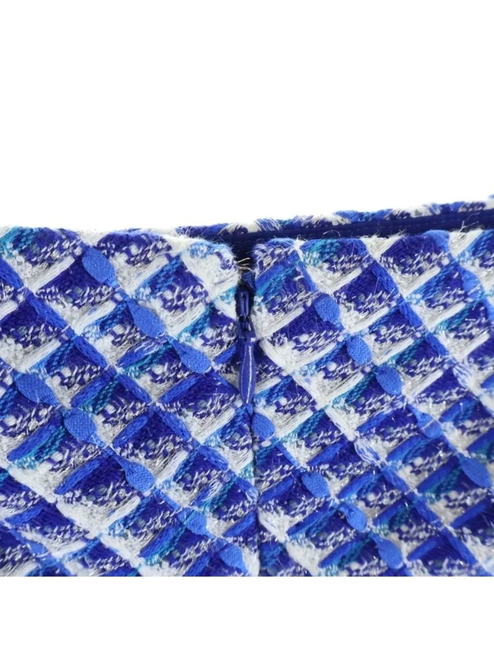 Chanel Tweed Skirt Blue